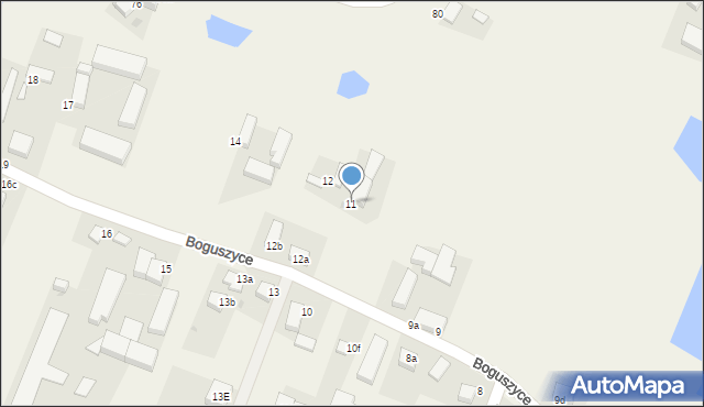 Boguszyce, Boguszyce, 11, mapa Boguszyce