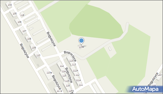 Boguszyce, Boguszyce, 113b, mapa Boguszyce