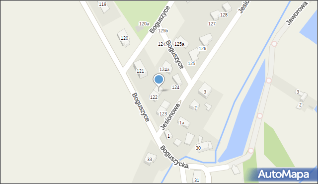 Boguszyce, Boguszyce, 122a, mapa Boguszyce