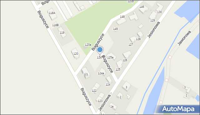 Boguszyce, Boguszyce, 124b, mapa Boguszyce
