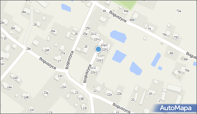 Boguszyce, Boguszyce, 22e/2, mapa Boguszyce