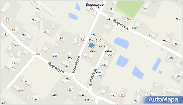 Boguszyce, Boguszyce, 25, mapa Boguszyce