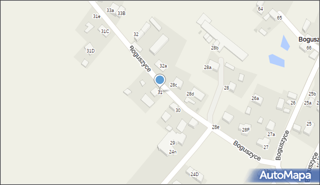 Boguszyce, Boguszyce, 31, mapa Boguszyce