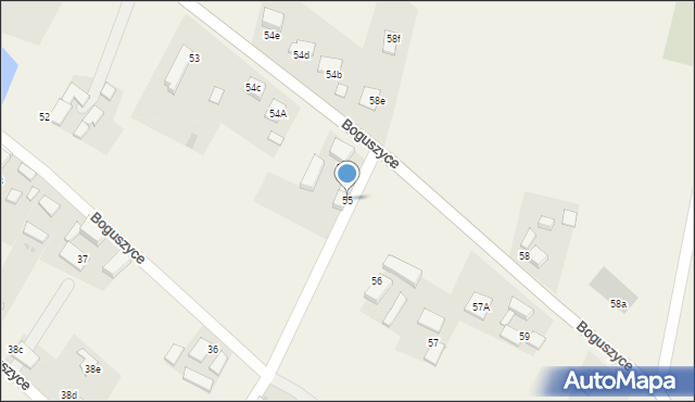 Boguszyce, Boguszyce, 55, mapa Boguszyce
