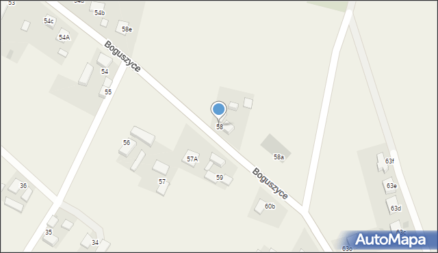 Boguszyce, Boguszyce, 58, mapa Boguszyce
