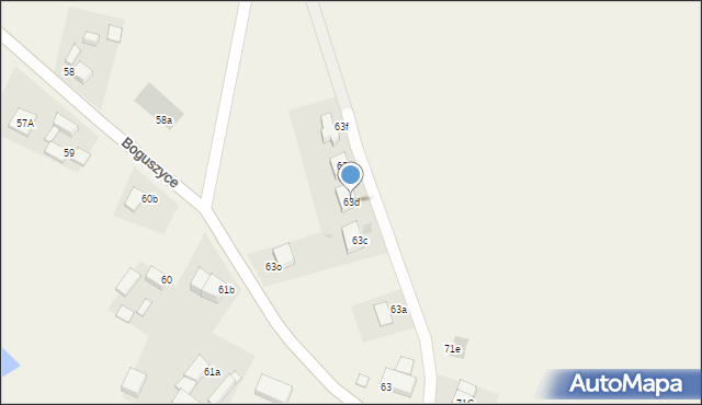 Boguszyce, Boguszyce, 63d, mapa Boguszyce