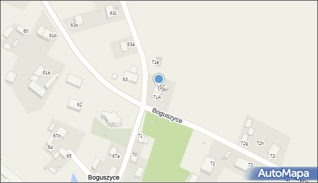 Boguszyce, Boguszyce, 71B, mapa Boguszyce