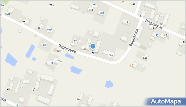 Boguszyce, Boguszyce, 79, mapa Boguszyce