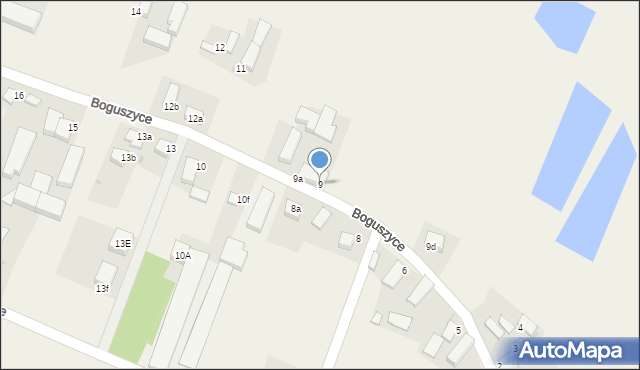 Boguszyce, Boguszyce, 9, mapa Boguszyce