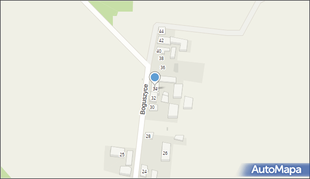 Boguszyce, Boguszyce, 34, mapa Boguszyce
