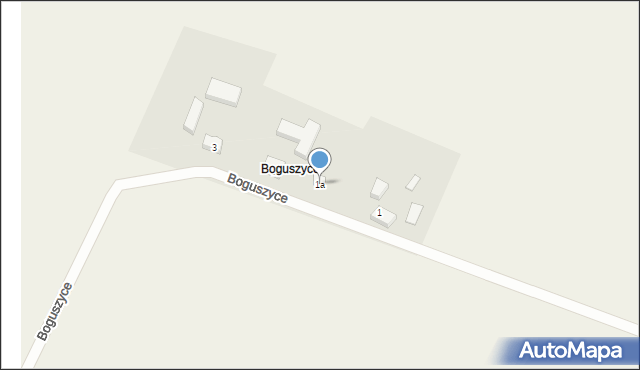 Boguszyce, Boguszyce, 1a, mapa Boguszyce
