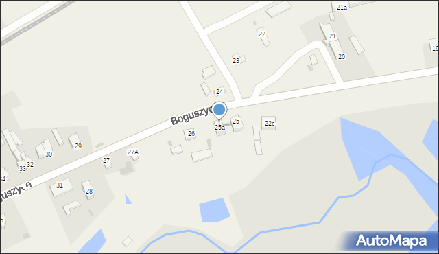 Boguszyce, Boguszyce, 25a, mapa Boguszyce