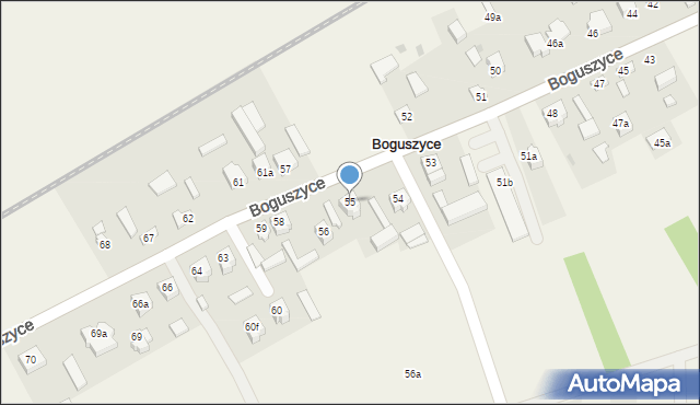 Boguszyce, Boguszyce, 55, mapa Boguszyce