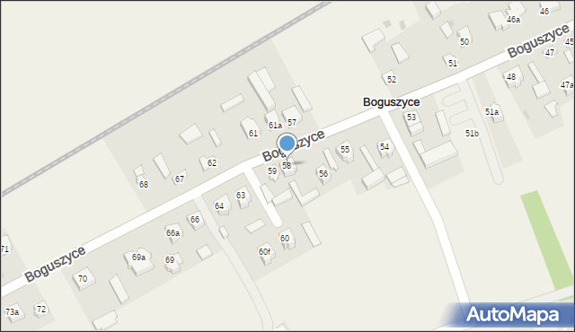 Boguszyce, Boguszyce, 58, mapa Boguszyce