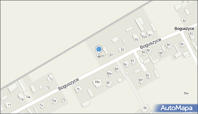 Boguszyce, Boguszyce, 68, mapa Boguszyce