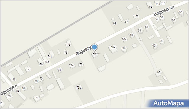 Boguszyce, Boguszyce, 70, mapa Boguszyce