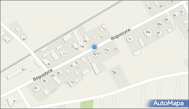 Boguszyce, Boguszyce, 74, mapa Boguszyce