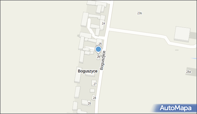 Boguszyce, Boguszyce, 26, mapa Boguszyce