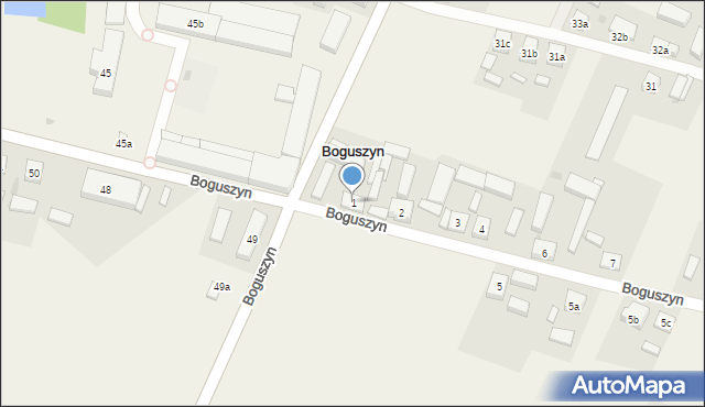 Boguszyn, Boguszyn, 1, mapa Boguszyn