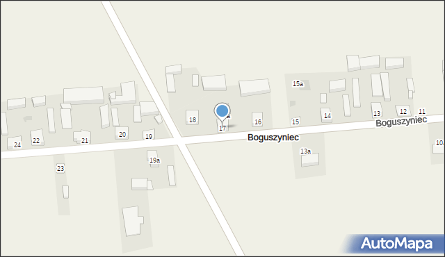 Boguszyniec, Boguszyniec, 17, mapa Boguszyniec