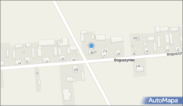 Boguszyniec, Boguszyniec, 18, mapa Boguszyniec