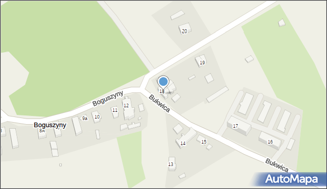 Boguszyny, Boguszyny, 19c, mapa Boguszyny