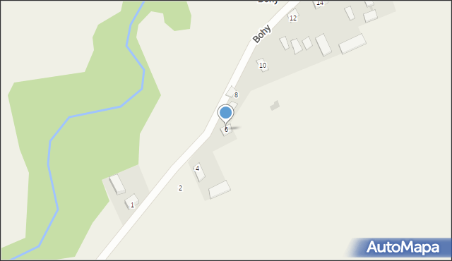 Bohy, Bohy, 6, mapa Bohy