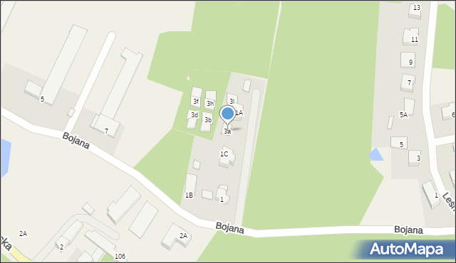 Bojano, Bojana, mjr., 3a, mapa Bojano
