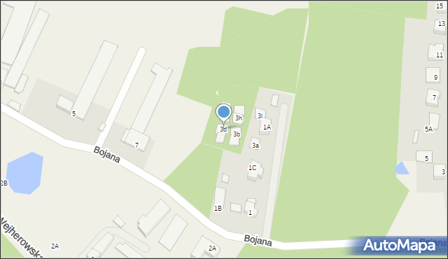 Bojano, Bojana, mjr., 3d, mapa Bojano