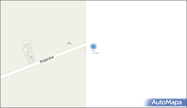 Bojanów, Bojanów, 27a, mapa Bojanów