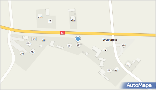 Bojanówka, Bojanówka, 25, mapa Bojanówka