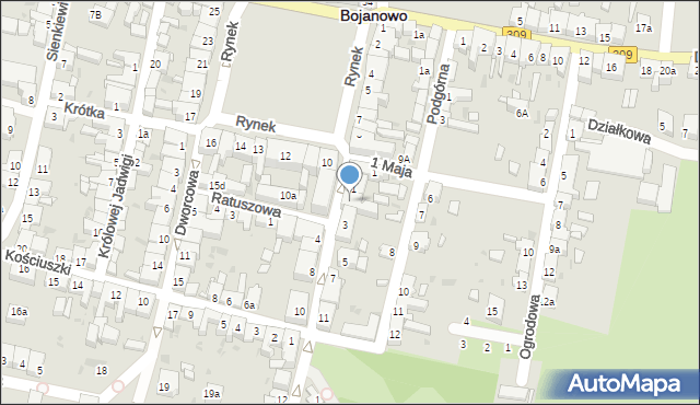 Bojanowo, Bojanowskiego, 2, mapa Bojanowo