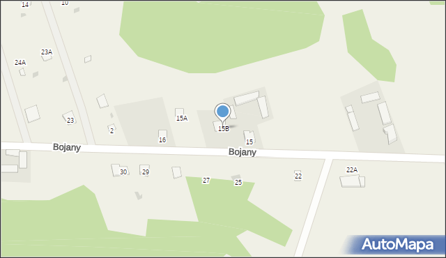 Bojany, Bojany, 15B, mapa Bojany