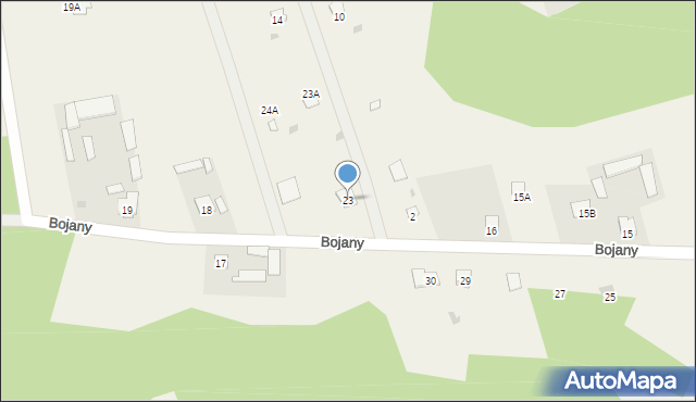 Bojany, Bojany, 23, mapa Bojany