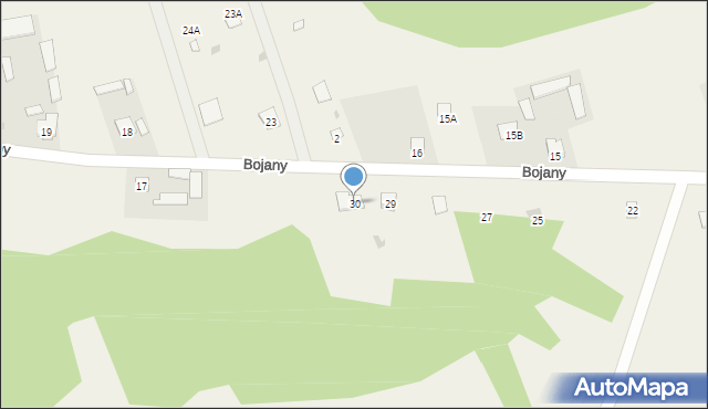 Bojany, Bojany, 30, mapa Bojany