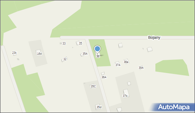 Bojany, Bojany, 36, mapa Bojany