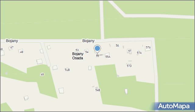 Bojany, Bojany, 55, mapa Bojany