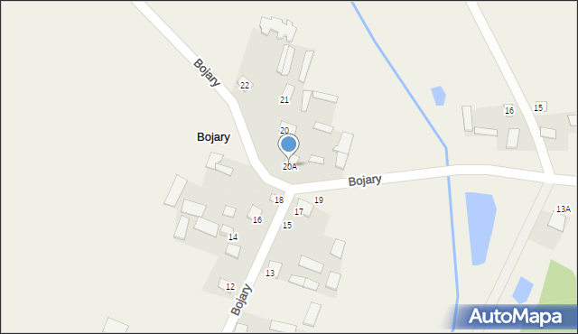 Bojary, Bojary, 20A, mapa Bojary