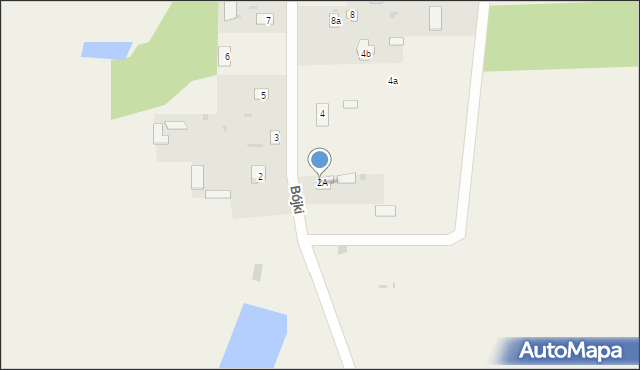 Bójki, Bójki, 2b, mapa Bójki