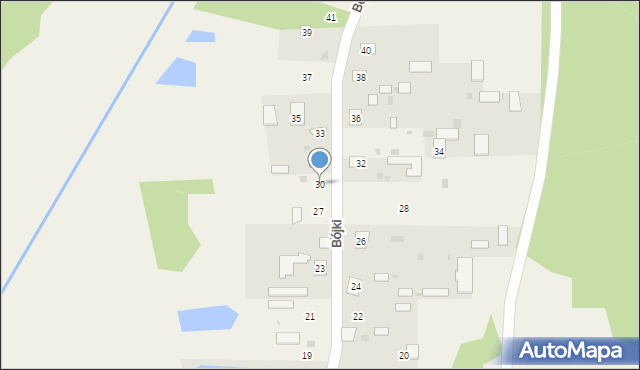 Bójki, Bójki, 30, mapa Bójki
