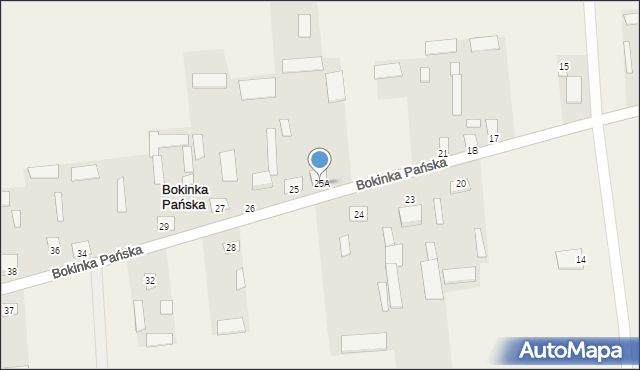 Bokinka Pańska, Bokinka Pańska, 25A, mapa Bokinka Pańska