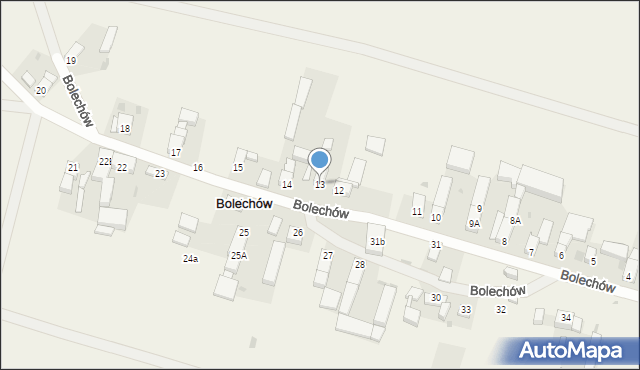 Bolechów, Bolechów, 13, mapa Bolechów