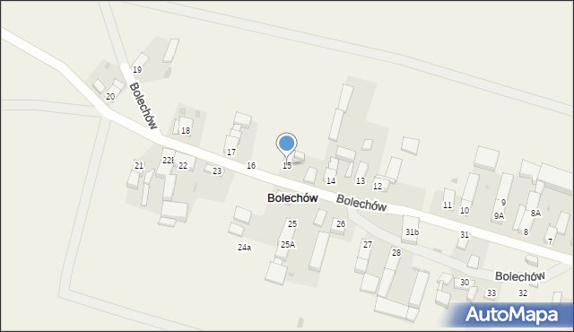 Bolechów, Bolechów, 15, mapa Bolechów