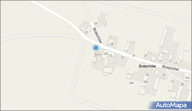 Bolechów, Bolechów, 21, mapa Bolechów