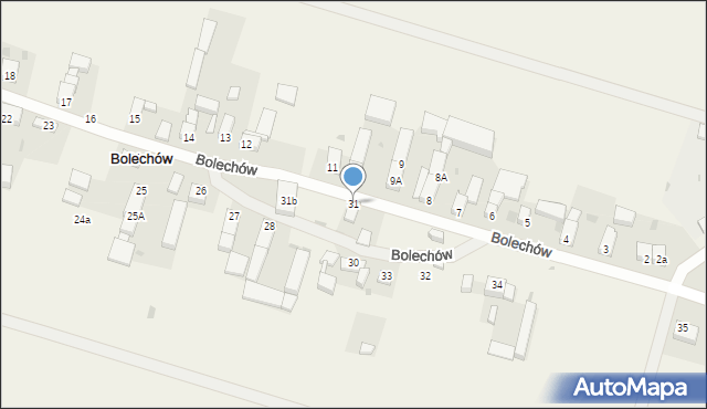 Bolechów, Bolechów, 31, mapa Bolechów