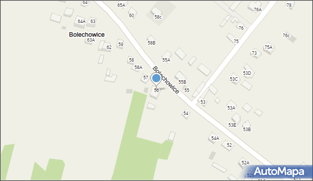 Bolechowice, Bolechowice, 56, mapa Bolechowice