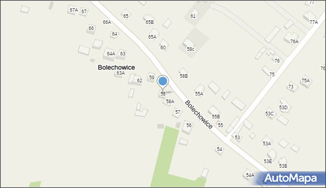 Bolechowice, Bolechowice, 58, mapa Bolechowice