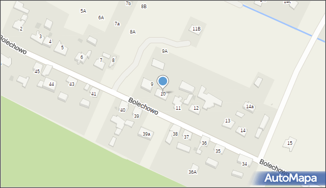 Bolechowo, Bolechowo, 10, mapa Bolechowo