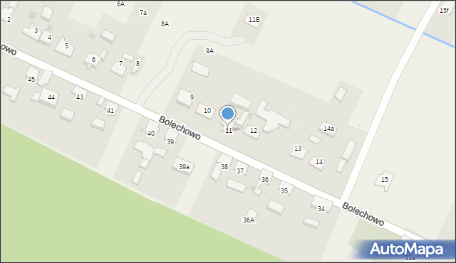 Bolechowo, Bolechowo, 11, mapa Bolechowo