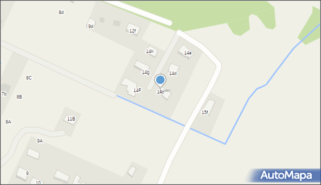 Bolechowo, Bolechowo, 14c, mapa Bolechowo